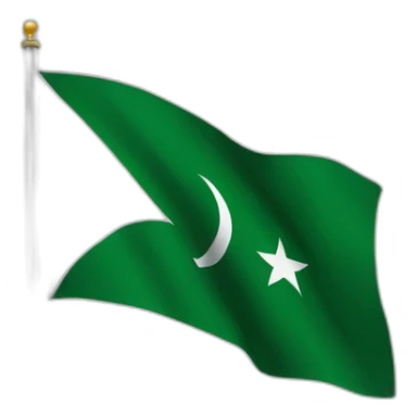 Realistic pakistan flag sticker