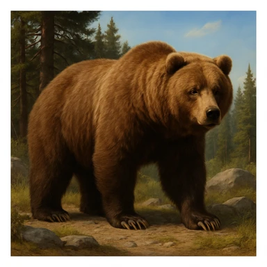 Grizzly bear sticker