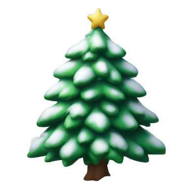 Christmas tree in snow sticker