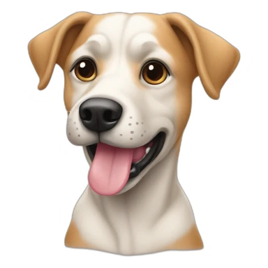 Chien qui mange des cahier sticker