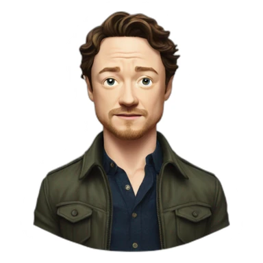 james mcavoy real sticker