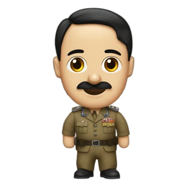 hitler portan fierement le drapeau d'israel sticker