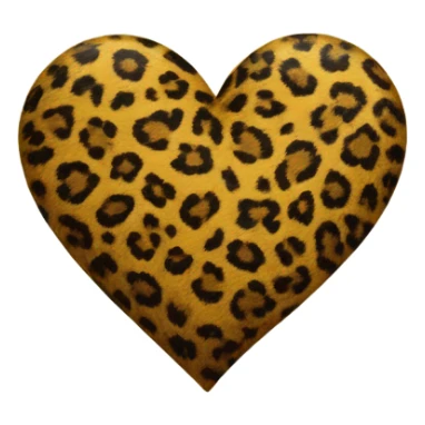 Corazon de leopardo sticker