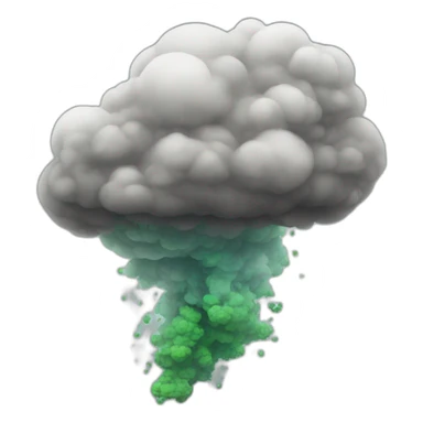 pollution cloud sticker