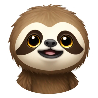 A cute sloth sticker