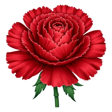more carnation less rose. Darker red and transparent background sticker