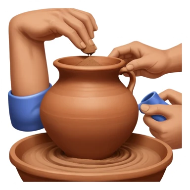 Pottery Workshop Hand sticker