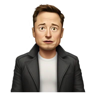 crying elon musk sticker