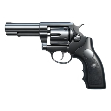 shiny revolver sticker