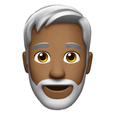 male, 34 years old, little bit grey hair, big, small fade beard sticker