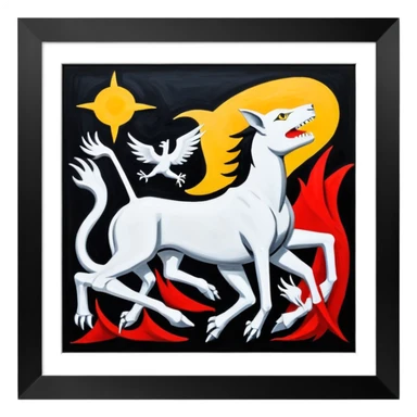 Guernica in painting frame
















 sticker