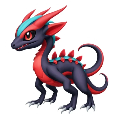 Colorful Exotic Meloetta-Salandit-Darkrai-Venom-Stitch-Fakémon-creature-hybrid sticker