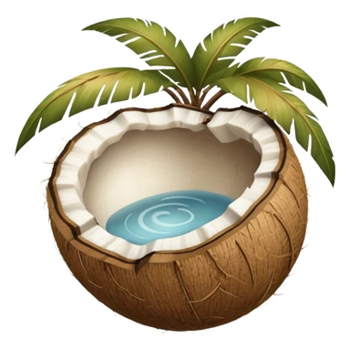 Beige Coconut aesthetic  sticker