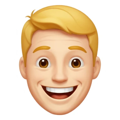 man laughing like he knows everything sticker