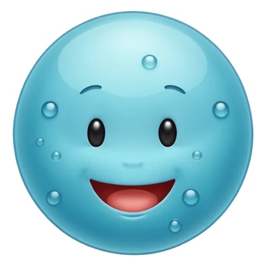 Happy bacteria emoji sticker