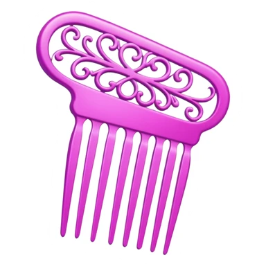 pink royal comb sticker