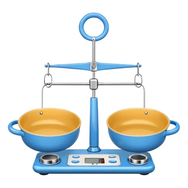 modern Scale with Blue Pans sticker