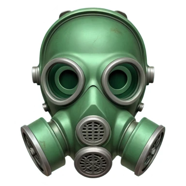 gas mask toxic sticker