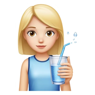 Girl with a tumbler sticker