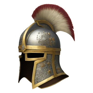 ornate french full-face armet helmet intricate inlays sticker