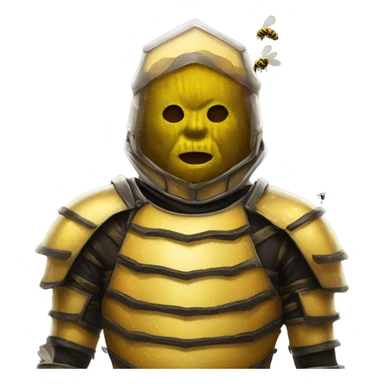 torso armor covered in bees sticker