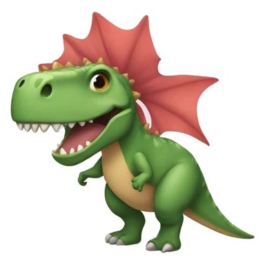 Dinosaur with tutu sticker