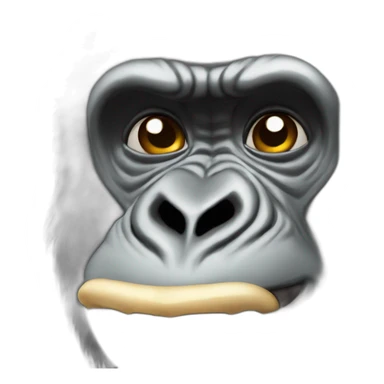 Gorilla farting sticker