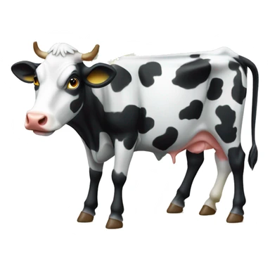 Vache qui mange de l’herbe sticker