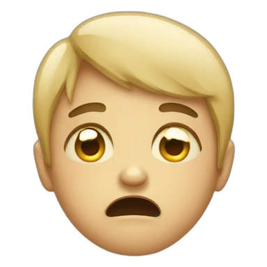 Crying with tears sticker