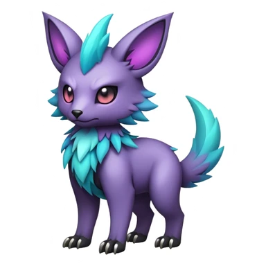 cool colorful dark pastel edgy fantasy animal hybrid Fakemon full body sticker