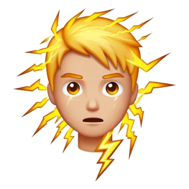 Struck by lightning  sticker