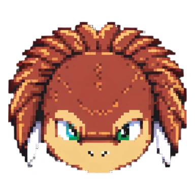 Knuckles the Echidna face from Sonic the Hedgehog sticker