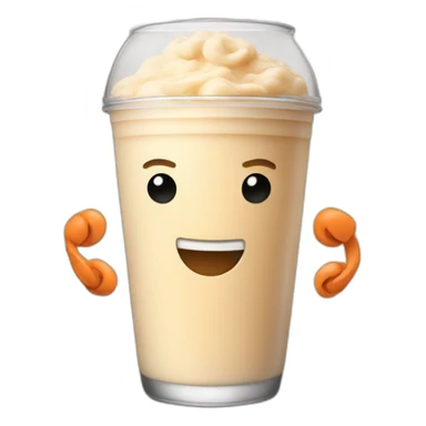 Protein shake muscles sticker