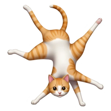 cat doing a cartwheel sticker
