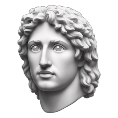 Alexander the Great, statue sticker