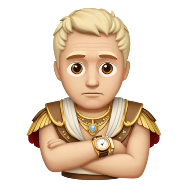 Make Caesar with watches emoji sticker