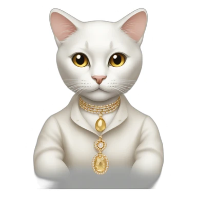 Cartier fashionable cat sticker