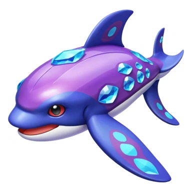 Pokemon legendary purple and cian crystal kyogre sticker