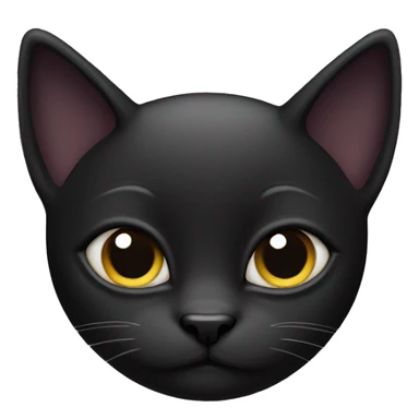 Black Cat funny sticker