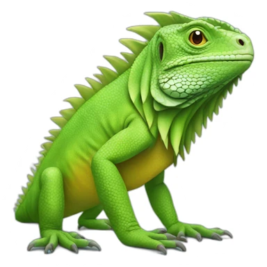 Full body iguana sticker