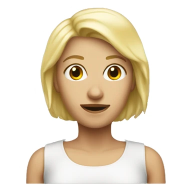 Muskulöse blonde Frau  sticker