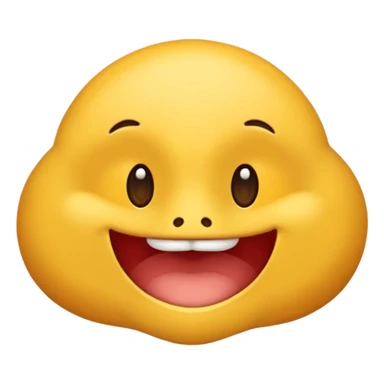 Emoji Sigma con mewing,una mandíbula muy marcada y con una ceja levantada y la otra abajo sticker