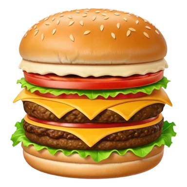 Dog eating biggest burger ever  sticker