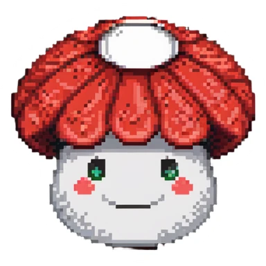 Super Mario red mushroom power-up sticker