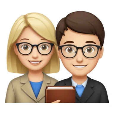 teacher helping student sticker