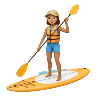 Paddle boarding sticker
