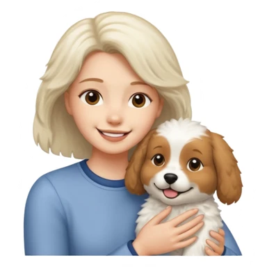 emoji to show that something is really soft, make it with someone petting a dog sticker