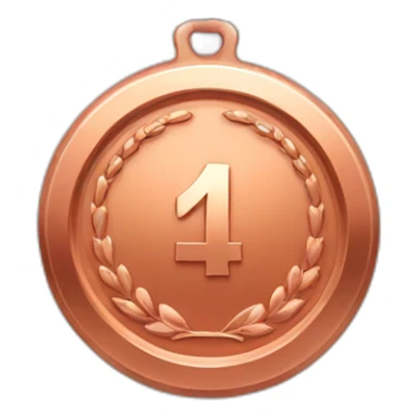 Copper 4th place medal sticker