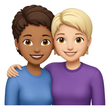 Lesbian couple sticker