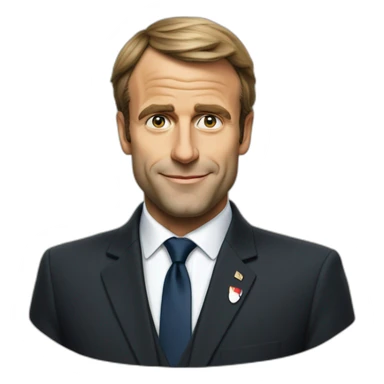Un doit de emanuel macron sticker